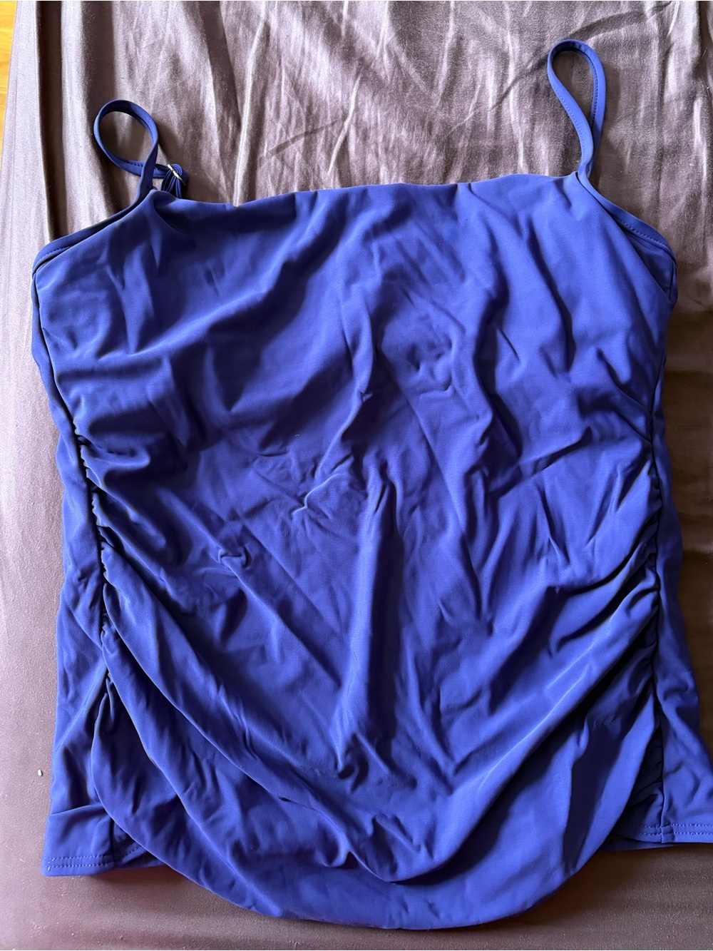 Miracle suit underwire size 16 top piece in purple, Swimsuit top